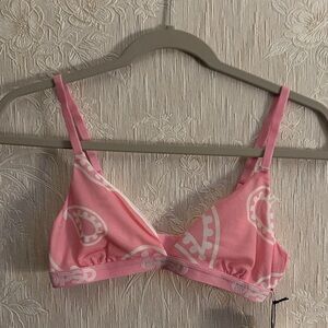 PSD Pink Heart Pattern Bralette